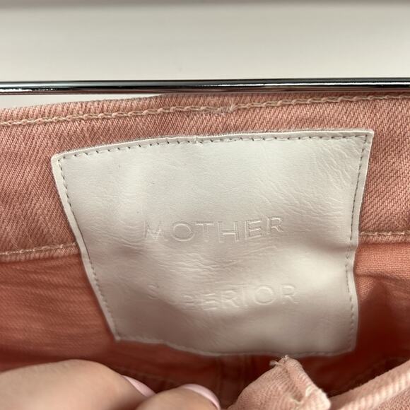 MOTHER The Inside Hover Women's Jeans in Peach Parfait Size 27 - Picture 7 of 12